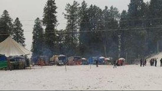 There was heavy snowfall at Nathu La, Tsomgo Lake and adjoining areas on the afternoon of Christmas bringing down the temperature to sub-zero levels. (Image used for representation). (ANI PHOTO.)