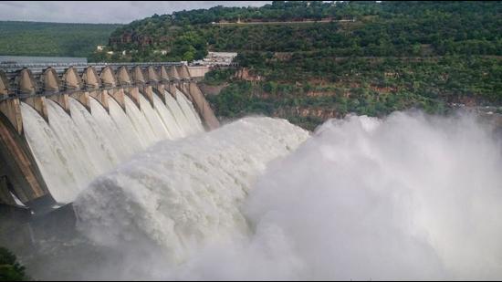 On July 15, 2021, the Union ministry issued a gazette notification bringing 36 projects in the Krishna basin and 71 in the Godavari basin in both Telugu states under the Krishna River Management Board (KRMB) and Godavari River Management Board (GRMB). (HT Archives)