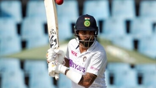 India's KL Rahul ducks under a delivery from South Africa's Marco Jansen during the Test Cricket match between South Africa India at Centurion Park in Pretoria, South Africa, Sunday, Dec. 26, 2021. (AP Photo/Themba Hadebe)(AP)