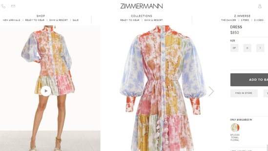 The Postcard Lantern Mini Dress.(zimmermann.com)