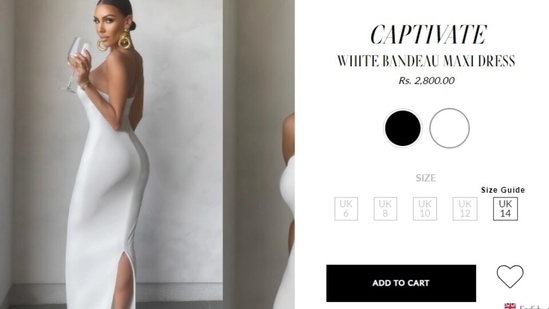 If you wish to buy Tara's ensemble, it is available on the Club L London website. Called the Captivate White Bandeau Maxi Dress, including the strapless piece in your collection, will cost you <span class=