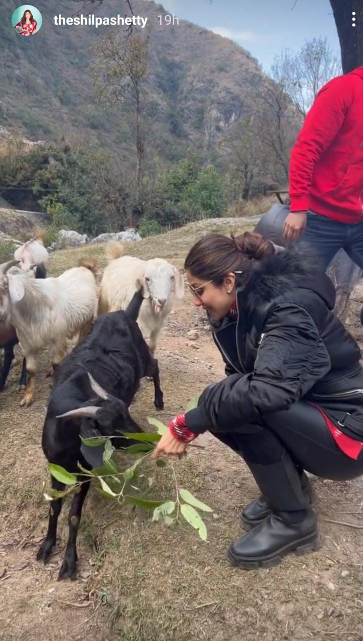 Shilpa Shetty in Mussoorie for Christmas. (Instagram)