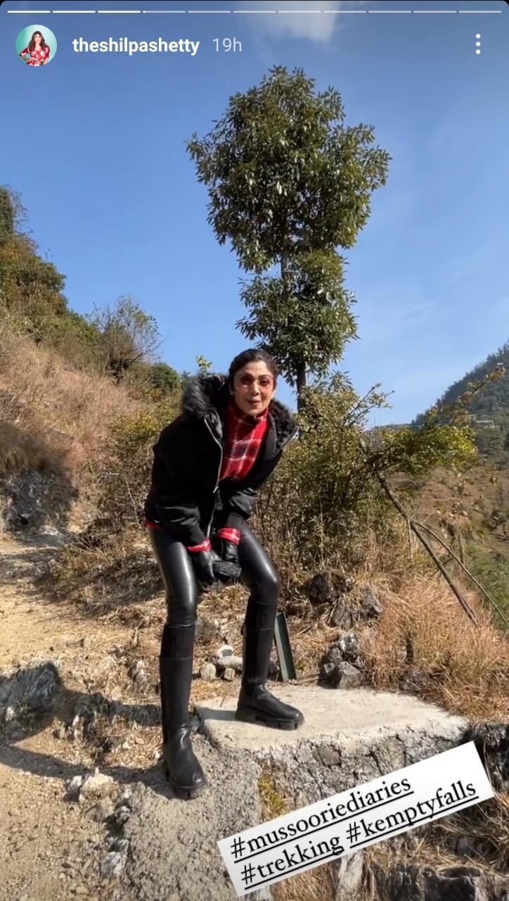 Shilpa Shetty in Mussoorie. (Instagram)