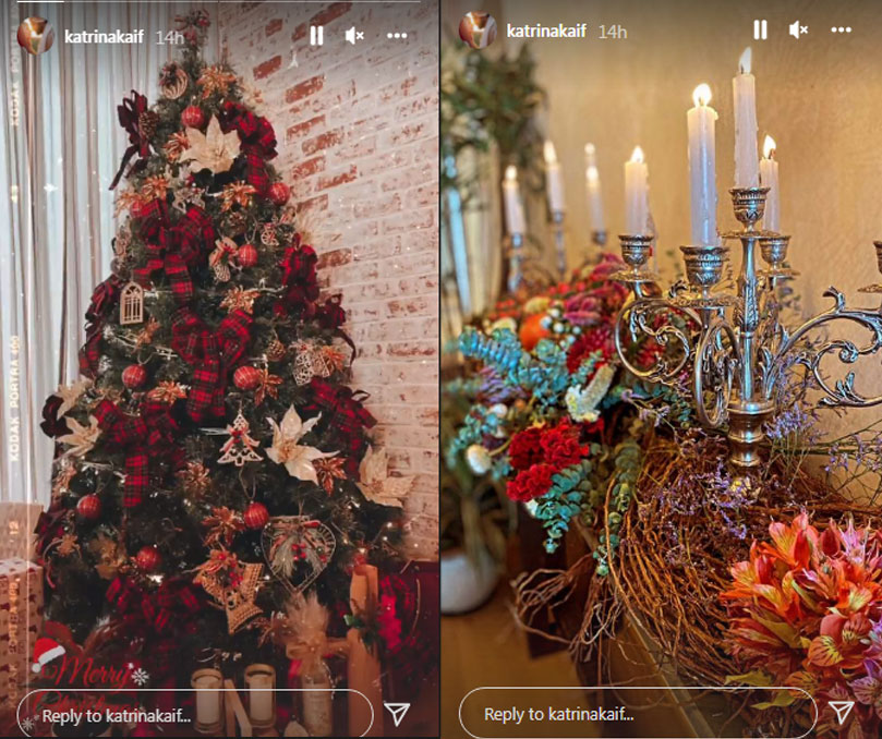 Christmas decor at Vicky Kaushal and Katrina Kaif's new home. Christmas decor at Vicky Kaushal and Katrina Kaif's new home. 