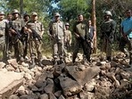 Six Maoists were killed in an encounter with security forces in the Chhattisgarh-Telangana border.(ANI) Six Maoists were killed in an encounter with security forces in the Chhattisgarh-Telangana border.(ANI)