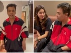 Karan Johar and Janhvi Kapoor in a video shared on Instagram by Farah Khan. Karan Johar and Janhvi Kapoor in a video shared on Instagram by Farah Khan.