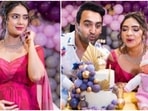 Pooja Banerjee with her husband Sandeep Sejwal. Pooja Banerjee with her husband Sandeep Sejwal.