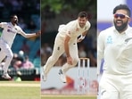 (From R): Mohammed Siraj, James Anderson and Ajaz Patel.(Getty Images) (From R): Mohammed Siraj, James Anderson and Ajaz Patel.(Getty Images)