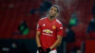 Manchester United's Anthony Martial (Pool via REUTERS)