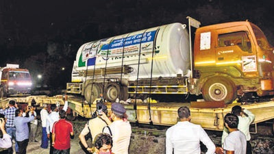 Oxygen express arrives at Loni in Pune. It is time for the state government to ensure adequate stock of medicines, increase vax drives and strengthen health infra and be prepared for possible 3rd wave. (HT FILE) Oxygen express arrives at Loni in Pune. It is time for the state government to ensure adequate stock of medicines, increase vax drives and strengthen health infra and be prepared for possible 3rd wave. (HT FILE)