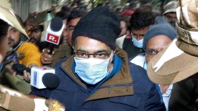 Businessman Piyush Jain, accused of tax evasion, being produced at a court in Kanpur on Monday. (ANI) Businessman Piyush Jain, accused of tax evasion, being produced at a court in Kanpur on Monday. (ANI)