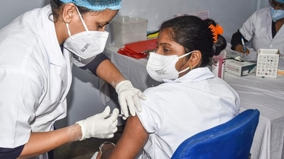 On Saturday, Prime Minister Narendra Modi announced that the precautionary dose will be provided to the healthcare professionals who have been the frontline covid warriors. (PTI) On Saturday, Prime Minister Narendra Modi announced that the precautionary dose will be provided to the healthcare professionals who have been the frontline covid warriors. (PTI)