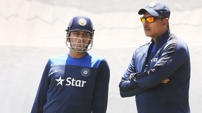 MS Dhoni and Ravi Shastri in 2014. (Getty) MS Dhoni and Ravi Shastri in 2014. (Getty)