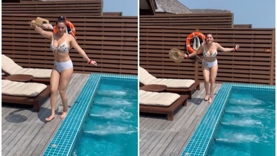 Shraddha Arya is honeymooning in the Maldives.