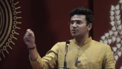 BJP leader Tejasvi Surya made the remarks on Saturday.