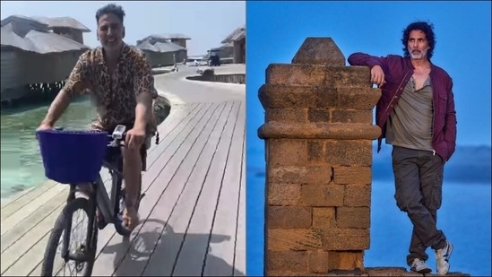 Akshay Kumar's cycling stint in Maldives makes ‘Monday look like a Sunday’&nbsp;(Instagram/akshaykumar)