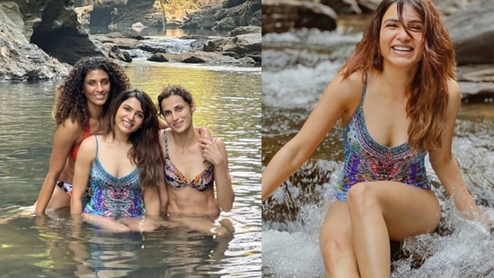 Samantha Ruth Prabhu jets off to Goa with friends ahead of New Year, takes a dip in hilly stream. See pics - Hindustan Times