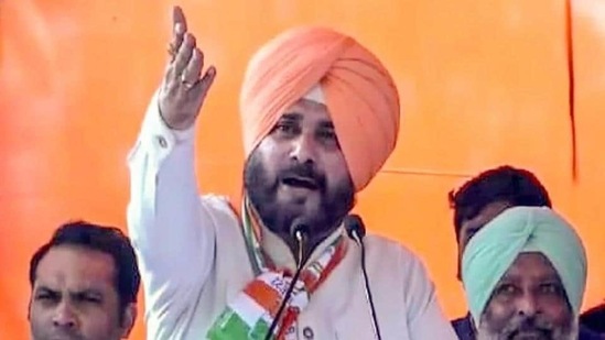 A video clip of Sidhu making the remark went viral on social media inviting sharp reaction from some police officials and political leaders.(HT File Photo)