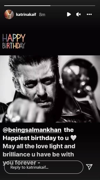 Katrina Kaif wished Salman Khan on Instagram.