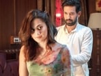 Taapsee Pannu and Vikrant Massey in a still from Haseen Dillruba. 