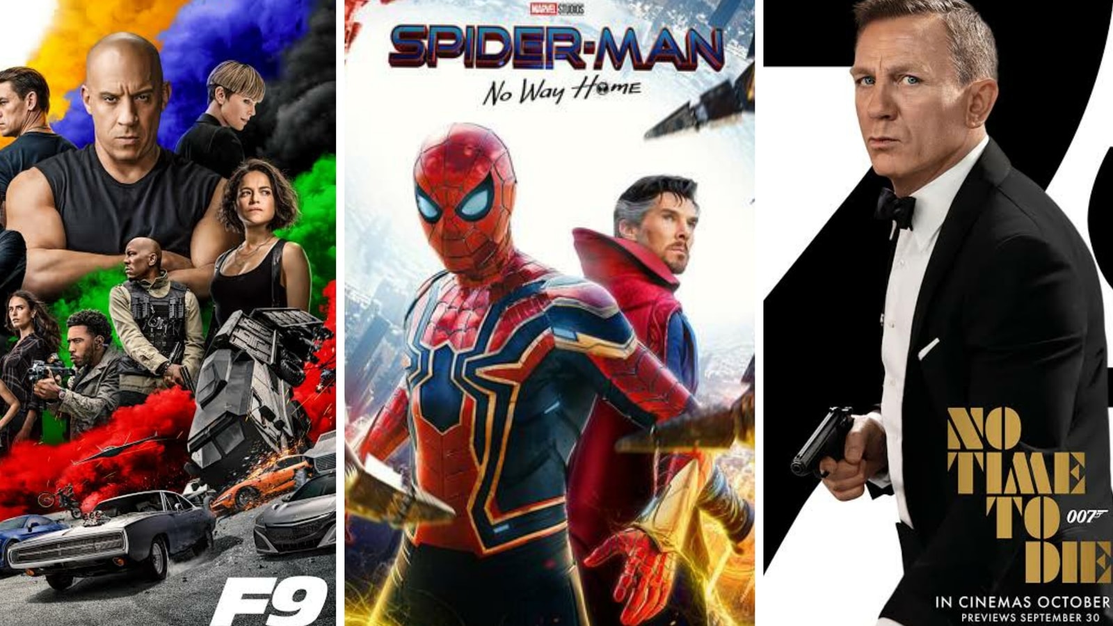 From F9 to SpiderMan No Way Home and Bond How 2021 saw return of
