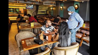 Many restaurants in Delhi have recorded a severe drop in bookings for New Year’s Eve due to the enforcement of the night curfew. (Photo: Sanchit Khanna/HT (For representational purposes only)) Many restaurants in Delhi have recorded a severe drop in bookings for New Year’s Eve due to the enforcement of the night curfew. (Photo: Sanchit Khanna/HT (For representational purposes only))