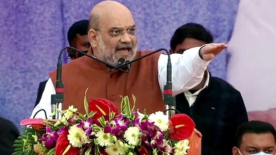 Home minister Amit Shah addressed a rally in Uttar Pradesh's Hardoi on Tuesday. (File Photo/ANI) Home minister Amit Shah addressed a rally in Uttar Pradesh's Hardoi on Tuesday. (File Photo/ANI)