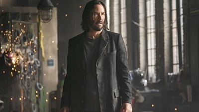 Keanu Reeves in a still from The Matrix Resurrections. Keanu Reeves in a still from The Matrix Resurrections.