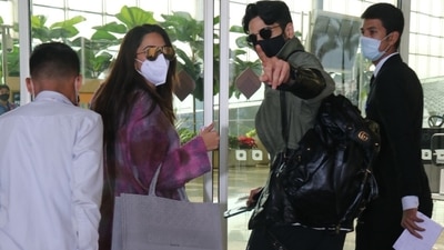 Kiara Advani and Sidharth Malhotra leaving Mumbai airport. (Instagram)