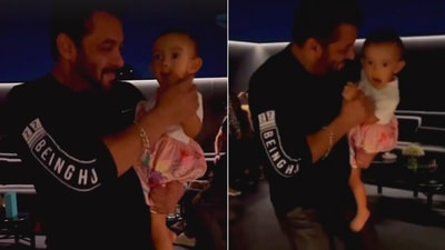 Salman Khan dances with his niece Ayat. (Instagram) Salman Khan dances with his niece Ayat. (Instagram)