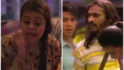 Devoleena Bhattacharjee got angry at Abhijit Bichukale on Bigg Boss 15. Devoleena Bhattacharjee got angry at Abhijit Bichukale on Bigg Boss 15.