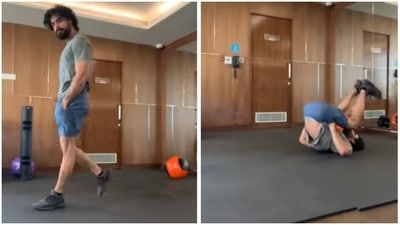 'When life puts you down,' bounce back in action like Tovino Thomas (Instagram/@tovinothomas)