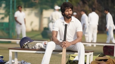 Shahid Kapoor in a still from Jersey. Shahid Kapoor in a still from Jersey.
