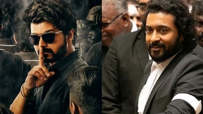Vijay in a still from Master and Suriya in a still from Jai Bhim. Vijay in a still from Master and Suriya in a still from Jai Bhim. 