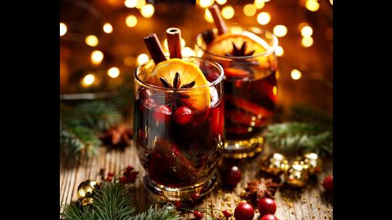 Mulled wine is typically made by infusing red wine with warm spices over low flame. (Shutterstock)