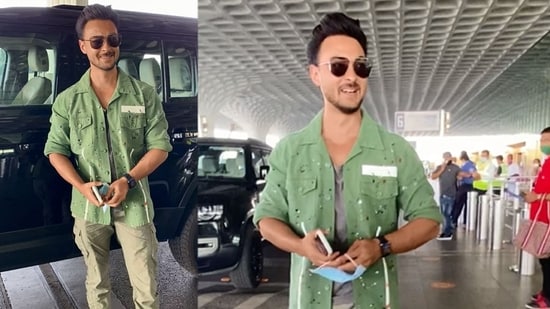 Aayush Sharma, who is currently basking in the success of the film Antim: The Final Truth, left for a vacation with his family. (Varinder Chawla)