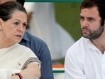Congress leaders Sonia Gandhi and Rahul Gandhi.