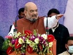 On Tuesday, the home minister offered prayers at the Sankat Mochan Temple in Uttar Pradesh's Varanasi.