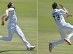 Mohammed Siraj was over the moon with the wicket of Rassie van der Dussen. Mohammed Siraj was over the moon with the wicket of Rassie van der Dussen. 