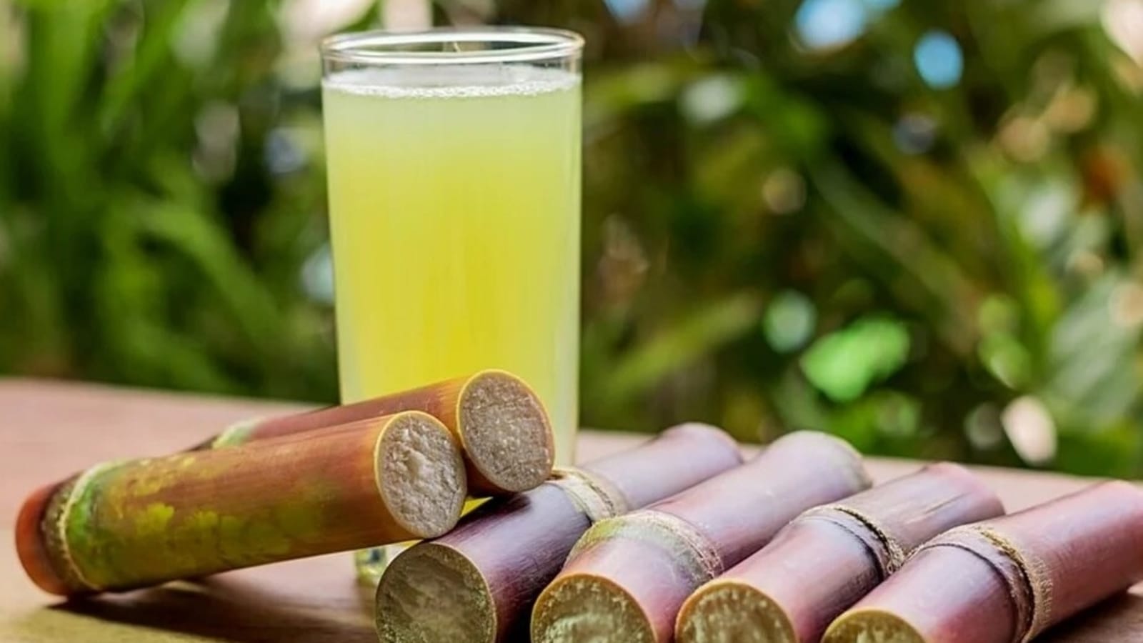 Applying Sugarcane Juice On Face