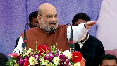 On Tuesday, the home minister offered prayers at the Sankat Mochan Temple in Uttar Pradesh's Varanasi. (File Photo/ANI)