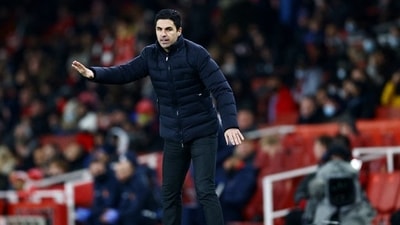 File photo of Arsenal manager Mikel Arteta. (REUTERS)