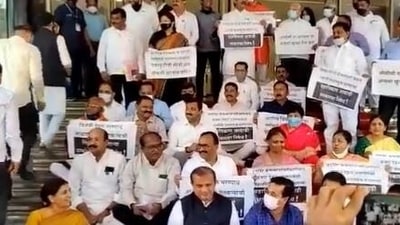 The video of BJP MLAs, led by Nitesh Rane, meowing when Aaditya Thackeray entered the Assembly last week has gone viral.&nbsp;