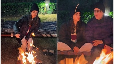 Navya Naveli Nanda spent a fun winter evening in Delhi with her parents, Shweta Bachchan and Nikhil Nanda. Navya Naveli Nanda spent a fun winter evening in Delhi with her parents, Shweta Bachchan and Nikhil Nanda.