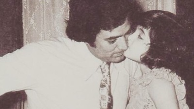 Twinkle Khanna with her father Rajesh Khanna.