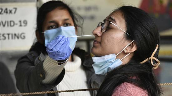 Chandigarh’s total Covid cases till date have reached 65,829 (Vipin Kumar/HT PHOTO)
