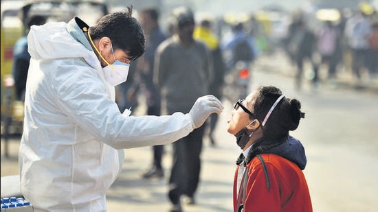 Ludhiana reported seven fresh Covid cases, taking the all-time tally to 87,773. (HT Photo)