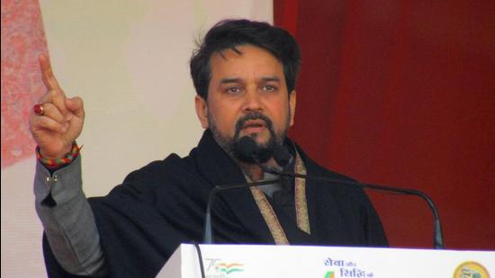 Union minister Anurag Thakur said that the improved law and order situation, the Centre’s social welfare measures and developmental works carried out by the state will help the BJP return to power in the UP elections.