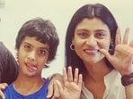 Konkona Sensharma with her son Haroon.