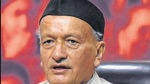 New Delhi, India- May 8, 2016: Former Chief Minister Uttarakhand and member of parliament Lok Sabha from Nainital-Udham Singh Nagar Bhagat Singh Koshyari address a press conference on the issue on Uttarakhand legislative assembly on 10 May to test whether unseated Congress government led by Harish Rawat enjoys confidence of majority votes on the floor of the House is unprecedented in more ways than one. At BJP HQ in New Delhi, India on Sunday, May 8, 2016. ( Photo by Sonu Mehta/Hindustan Times) (Hindustan Times) New Delhi, India- May 8, 2016: Former Chief Minister Uttarakhand and member of parliament Lok Sabha from Nainital-Udham Singh Nagar Bhagat Singh Koshyari address a press conference on the issue on Uttarakhand legislative assembly on 10 May to test whether unseated Congress government led by Harish Rawat enjoys confidence of majority votes on the floor of the House is unprecedented in more ways than one. At BJP HQ in New Delhi, India on Sunday, May 8, 2016. ( Photo by Sonu Mehta/Hindustan Times) (Hindustan Times)